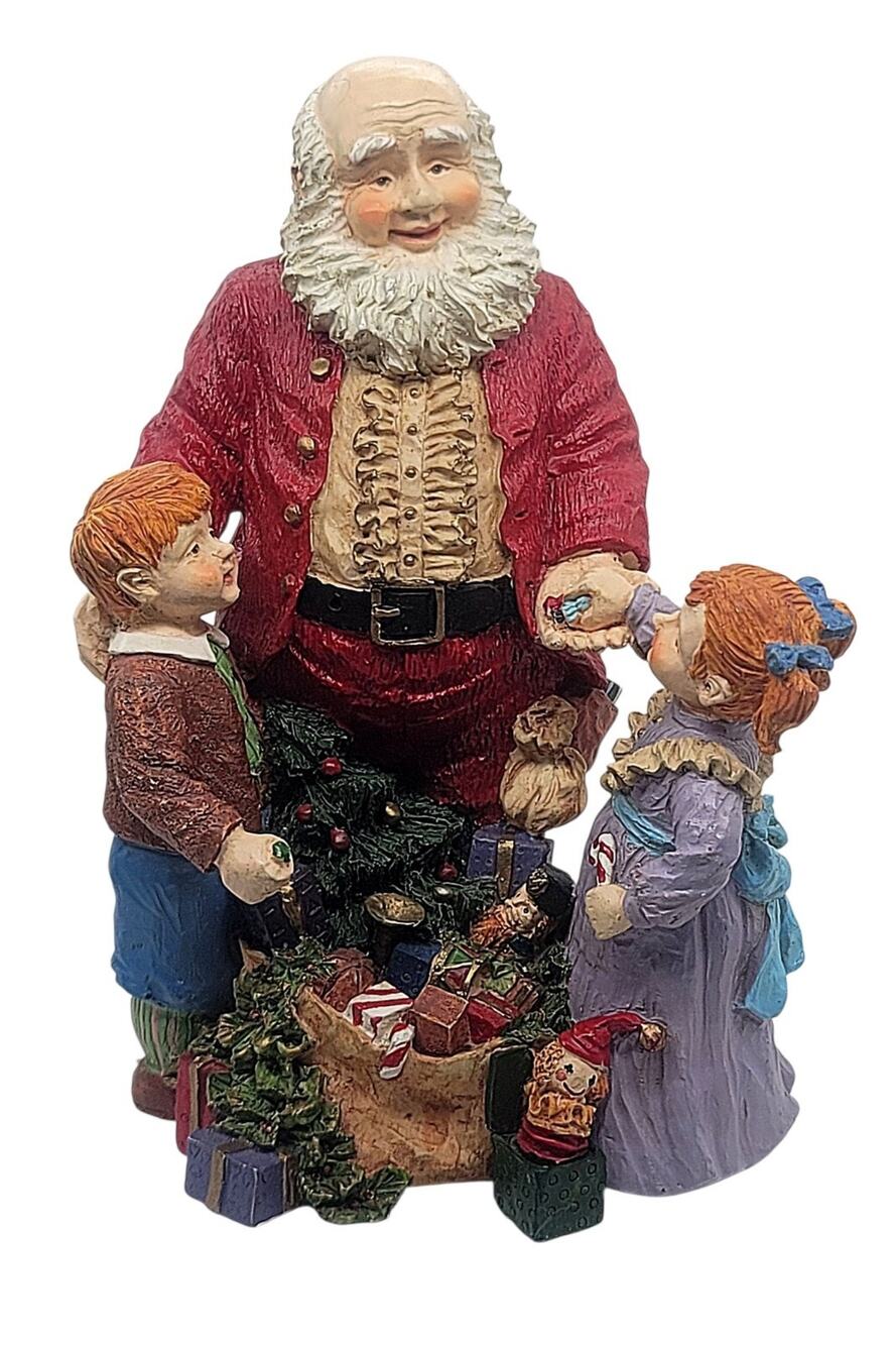 Vtg 1987 Mckenna Santa Christmas Figurine Children Memories Of Childhood 8.5"